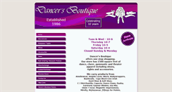 Desktop Screenshot of dancersboutique86.com